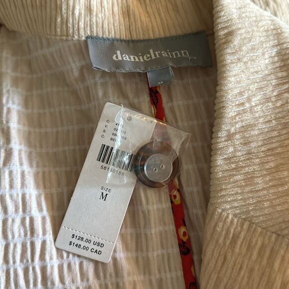 Daniel Rainn (Anthropologie) crinkle velour/corduroy double breasted jacket. Med - Picture 10 of 10